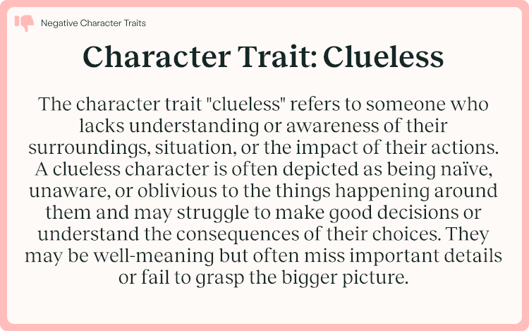 Character Trait Clueless