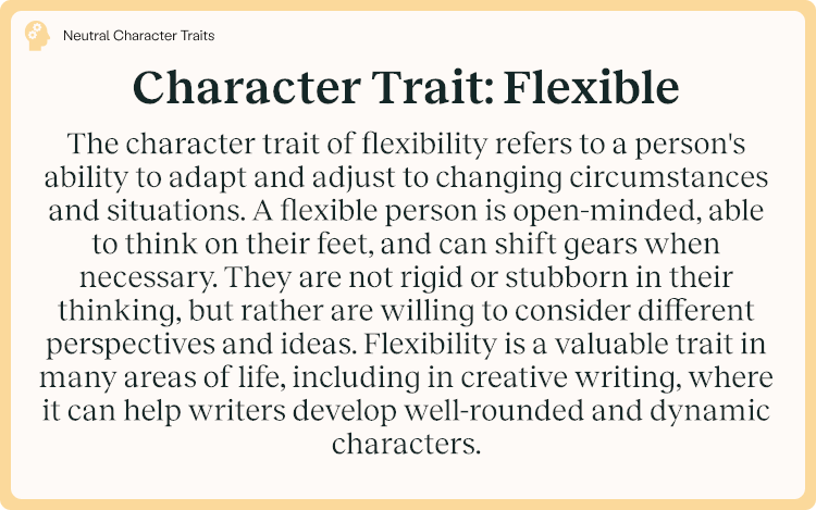 Character Trait Flexible