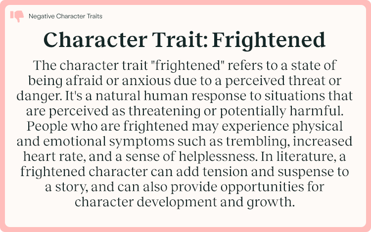 Character Trait Frightened