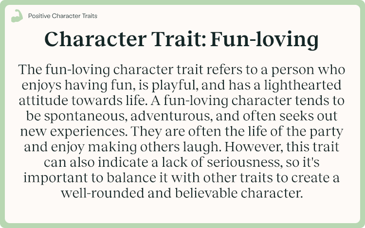 Character Trait Fun-loving